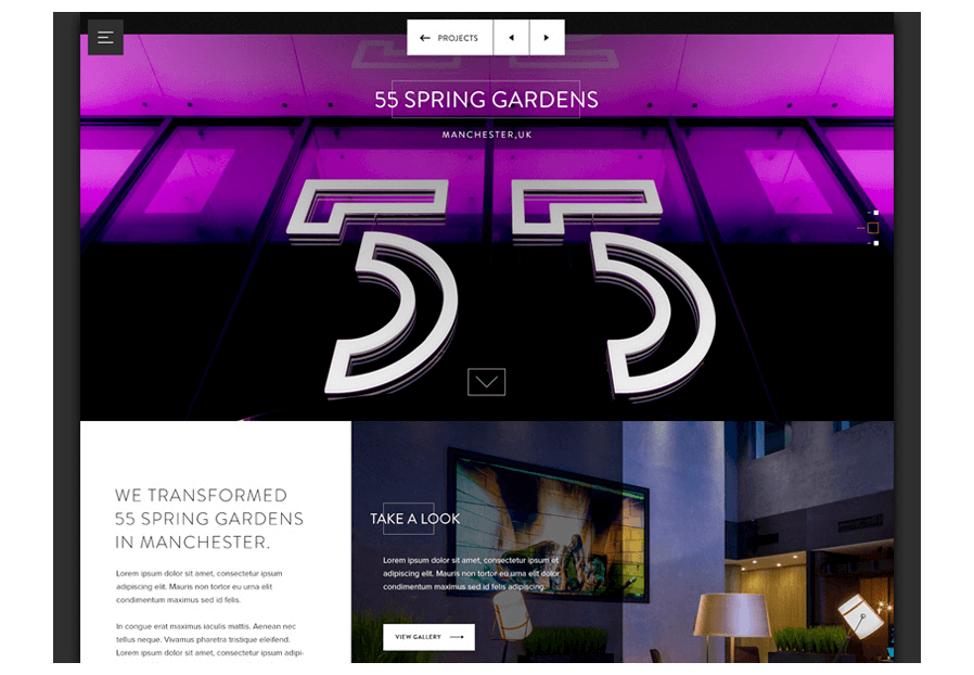 Wanbermagta created the website for construction company ARCO to present their services